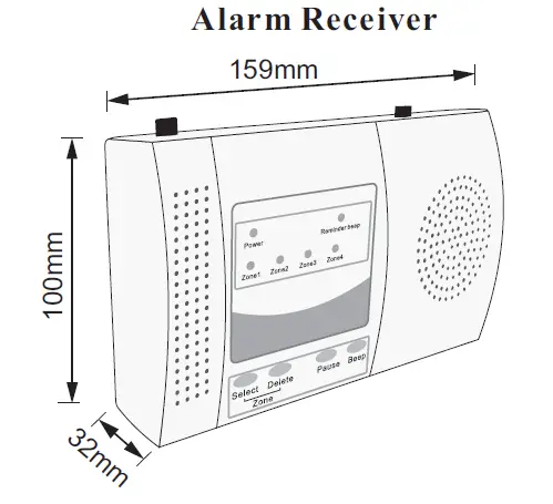 HTZSAFE MFR+T001Q3 -Wireless- Driveway- Alarm -System -FIG 23