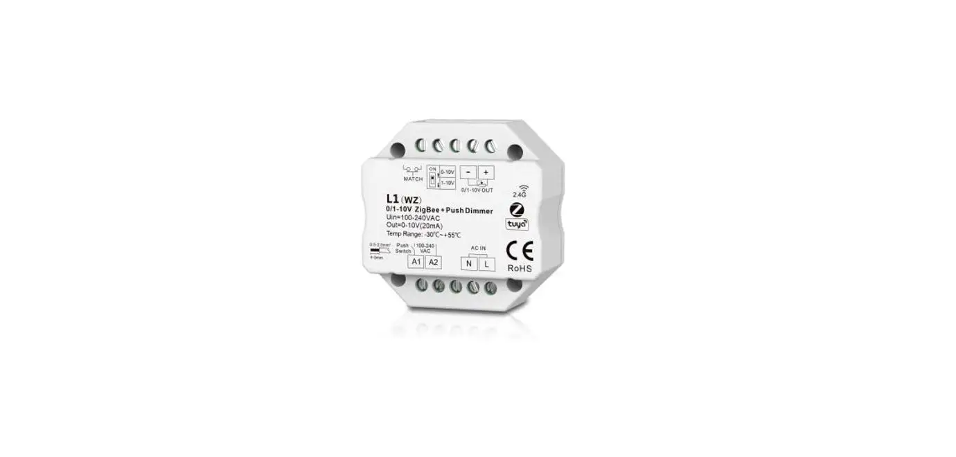Superlightingled L1(wz) 0/1-10v Zigbee + Rf + Push Dimmer Instruction Manual Superlightingled L1(wz) 0/1-10v Zigbee + Rf + Push Dimmer Instruction Manual