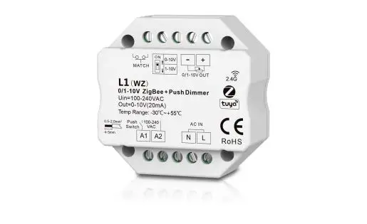 Super=Lighting-LED L1(WZ) 01-10V ZigBee-RF-Push Dimmer FIG 2