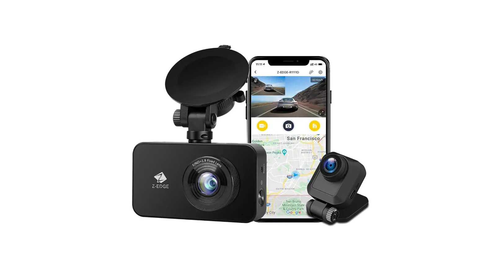 Z-edge Wifi Dash Cam, 1920x1080p Fhd, Front And Rear Dash Cam-complete Features/instruction Guide