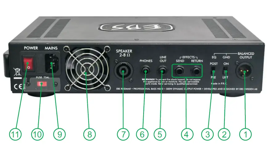 EBS Reidmar 502 Professional Bass Head 2