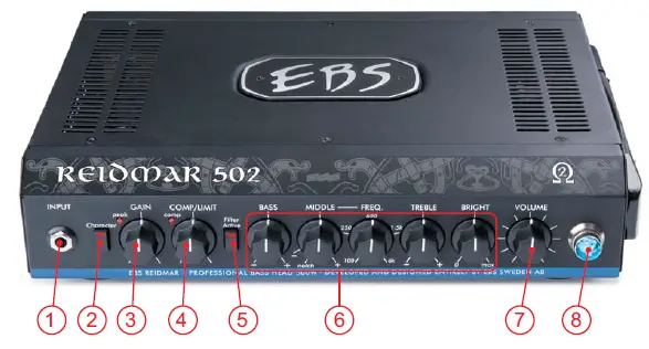EBS Reidmar 502 Professional Bass Head 4