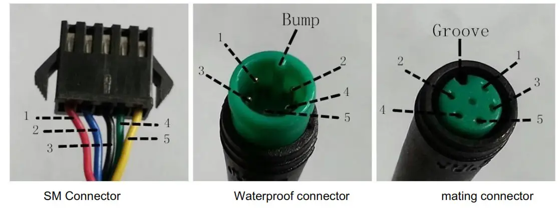 Key DISP KD51C The Ebike Display - Connection Layout