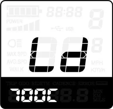 Key DISP KD51C The Ebike Display - Function Summary 13