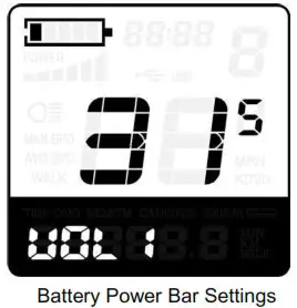 Key DISP KD51C The Ebike Display - Personalized Parameter Settings 2