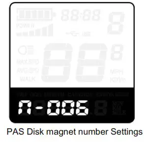Key DISP KD51C The Ebike Display - Personalized Parameter Settings 7