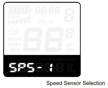 Key DISP KD51C The Ebike Display - Personalized Parameter Settings 8