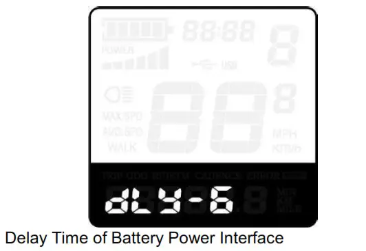 Key DISP KD51C The Ebike Display - System Settings 1