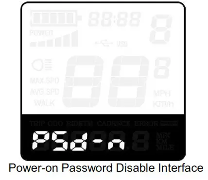 Key DISP KD51C The Ebike Display - System Settings 6