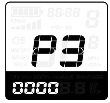 Key DISP KD51C The Ebike Display - System Settings 7