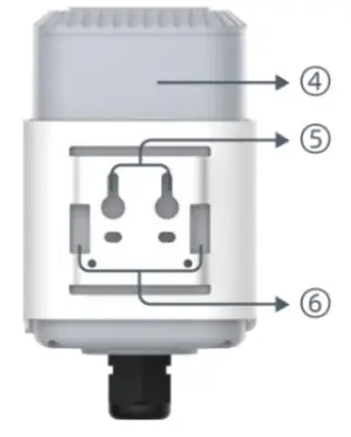 Milesight EM500-CO Outdoor Environment Monitoring Senso - Back View