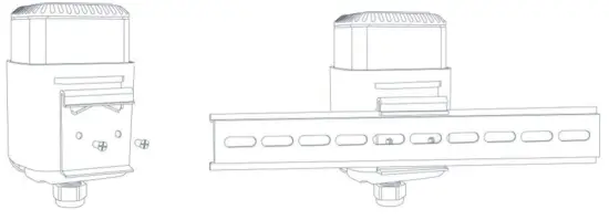 Milesight EM500-CO Outdoor Environment Monitoring Senso - DIN Rail Mounting