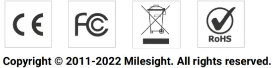 Milesight EM500-CO Outdoor Environment Monitoring Senso - Declaration of Conformity