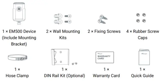 Milesight EM500-CO Outdoor Environment Monitoring Senso - Packing List