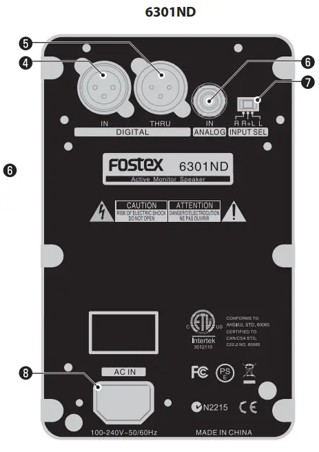 Fostex-6301ND-Active-Monitor-Speaker-Fig2