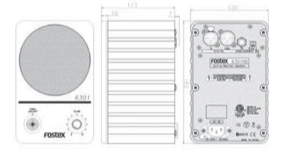 Fostex-6301ND-Active-Monitor-Speaker-Fig6