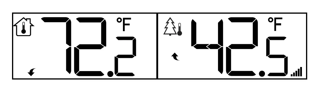 LA CROSSE 616 1410B Atomic Projection Clock with Indoor Outdoor Temperature -FIG-1