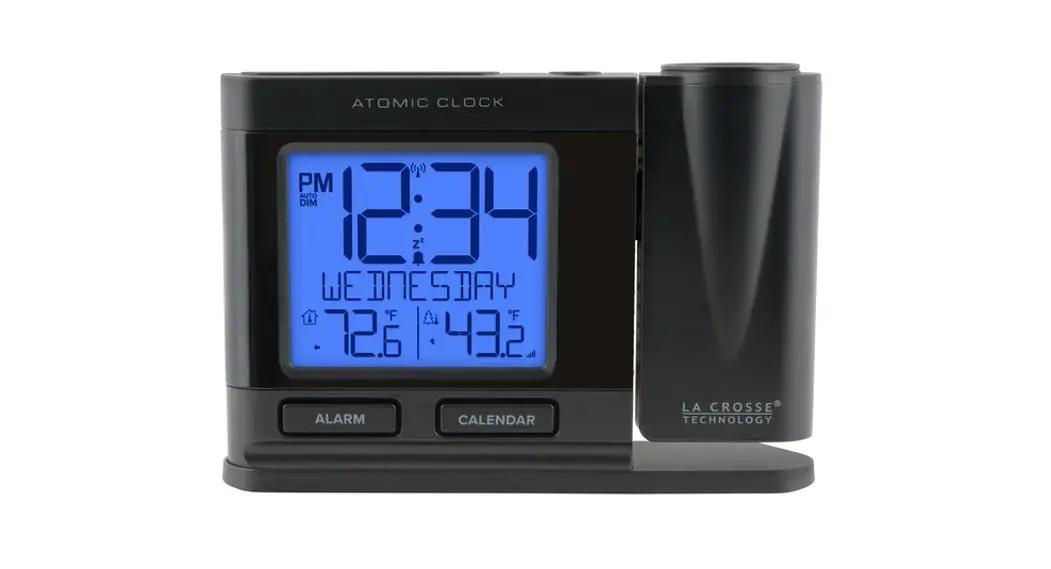 La Crosse 616-1410b Atomic Projection Clock With Indoor-outdoor Temperature User Guide