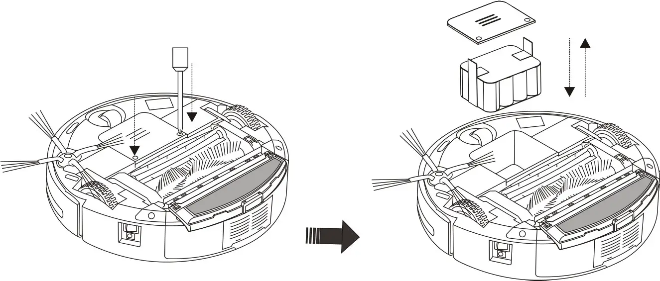 kogan Ultimate Robot Vacuum - Battery RTemoval