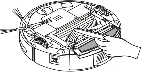 kogan Ultimate Robot Vacuum - Cleaning mid-brush assembly