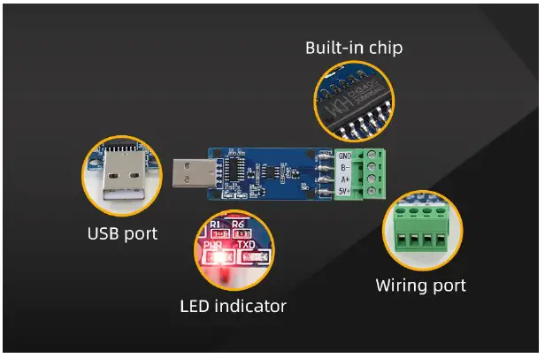KLHA KL815 Industrial-Grade-USB-to-RS485-or-TTL-Converter-FIG-2