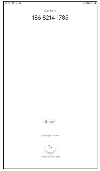 TCL alcatel 3T8 Tablet - Answering or rejecting a call