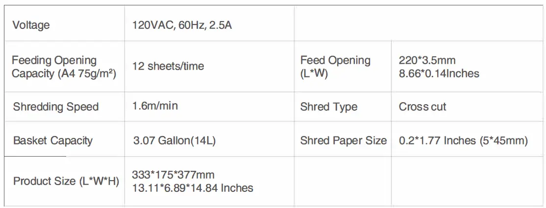bonsaii C170-C 12-Sheet Cross Cut Shredder fig 14