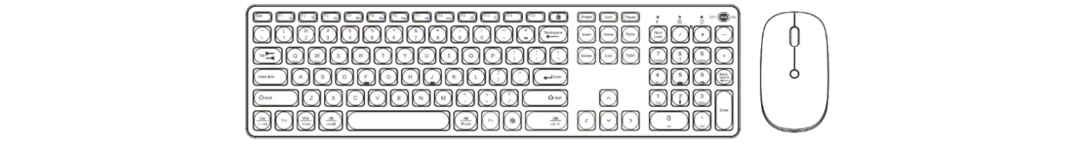 Shenzhen Aierji Tongxin Youxian Gongsi Urkm-20 Rechargeable Wireless Keyboard And Mouse User Manual