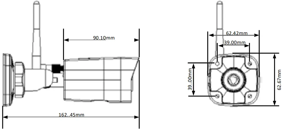 Cctv Security Pros 0211T7D0 Network Bullet Cameras 5 Dimensions A