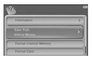 Sharper Image Portable Video Recorder - Save Path