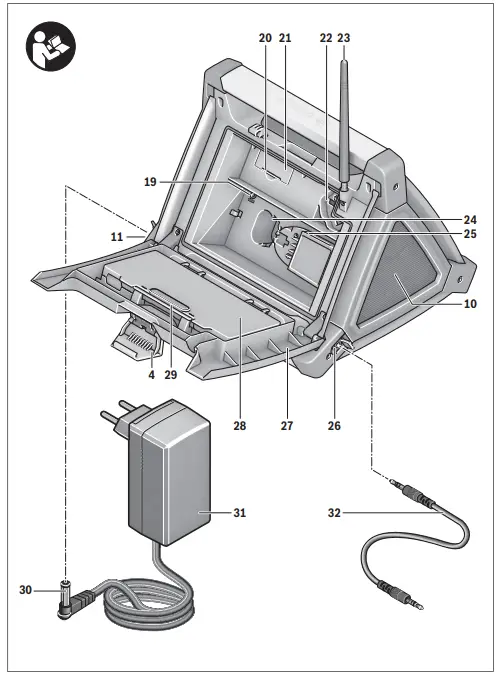 BOSCH-06039A9070-PRA-MultiPower-Cordless-Job-Radio-FIG2