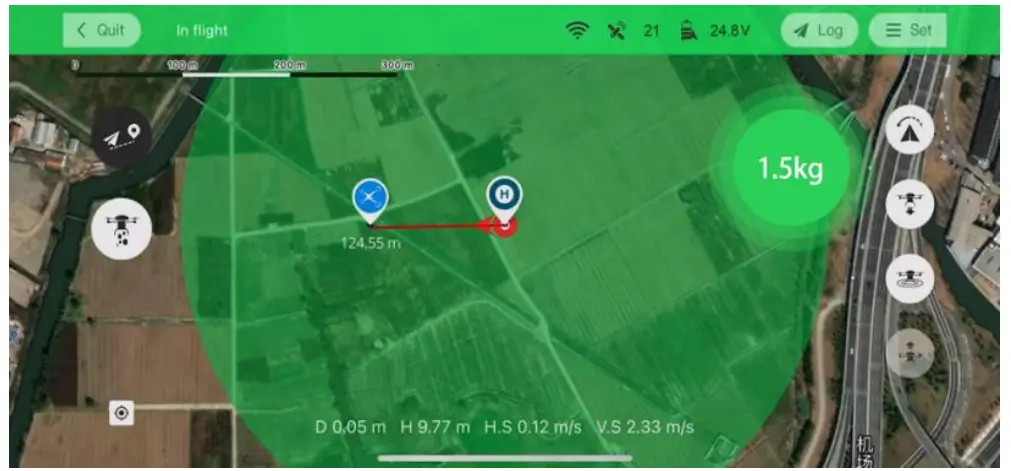 Payload Weight Display