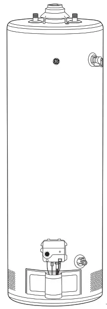 GE RealMAX GP40T12BXR Platinum 40-Gallon Tall Liquid Propane Atmospheric Water Heater - GP40T12BXR