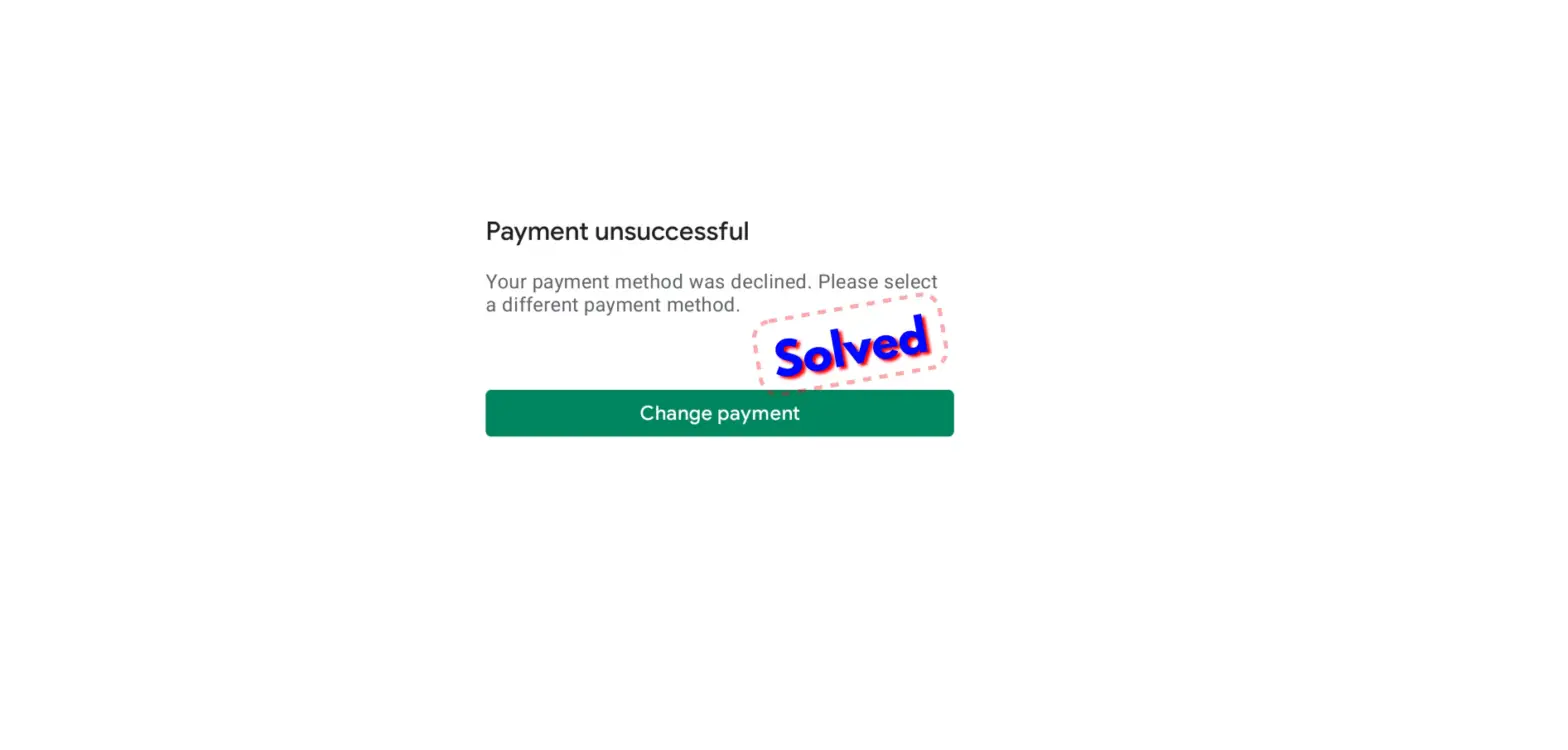 Fix A Declined Payment