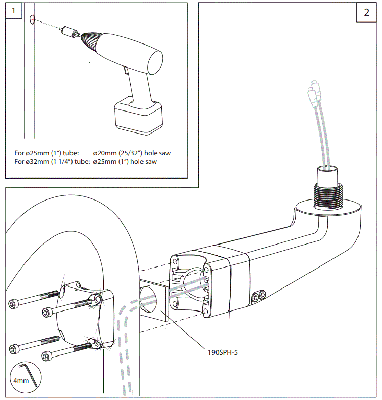 SCANSTRUT SPR-1i-AM 1 Instrument Arm Mount 3