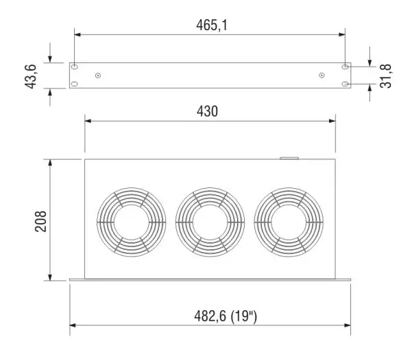 STEGO-LE-019-19-Inch-Rack-Mount-Cooling-Fan-Tray-FIG-1