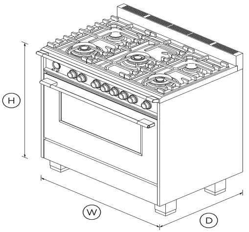 FISHER PAYKEL OR36SCG6R1 36 Inch Dual Fuel Range - fig