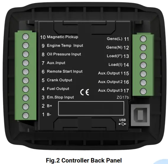 SmartGen HGM1790N Genset Controller - fig2