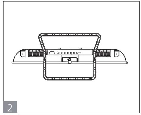 BLAUPUNKT BN24H1131BKB 24 Inch HD LED TV - fitting 1