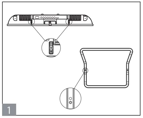 BLAUPUNKT BN24H1131BKB 24 Inch HD LED TV - fitting
