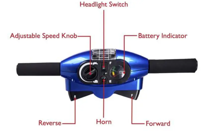 zip r ZIP03 Traveler and Xtra 3 Wheel Lightweight Scooter - console