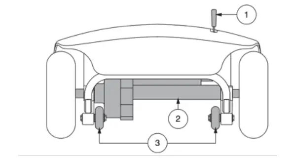 zip r ZIP03 Traveler and Xtra 3 Wheel Lightweight Scooter - transaxle .