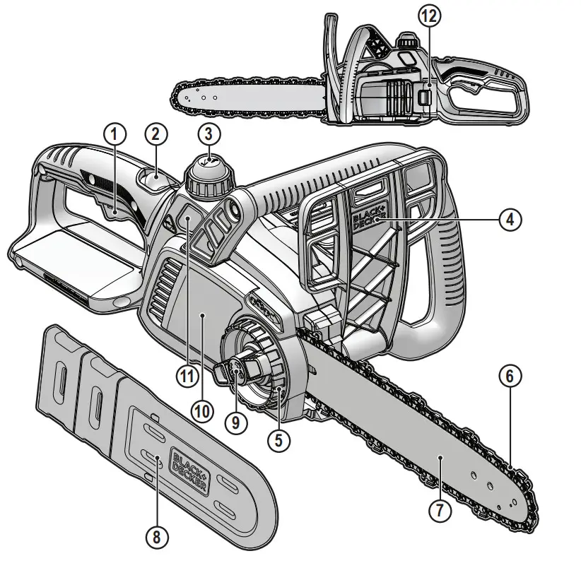 BLACK DECKER GKC1825L50-QW Chainsaw