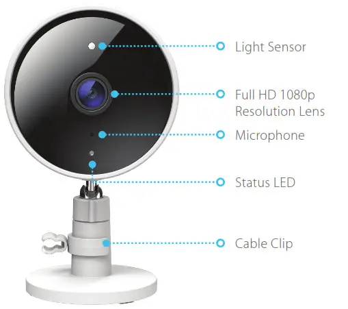 mydlink DCS-8302LH Full HD Outdoor Wi-Fi Camera - Technical Specifications 1