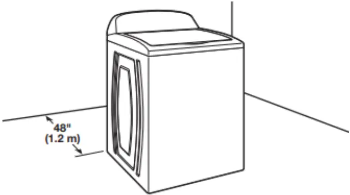 MVW4505MW 4.5 Cu. Ft. White Top Load Washer Installation illustration