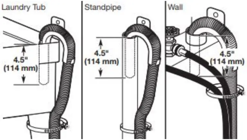 MVW4505MW 4.5 Cu. Ft. White Top Load Washer Installation illustration