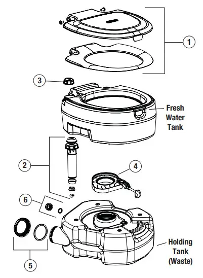 Coleman Portable Flush Toilet - Figure 5
