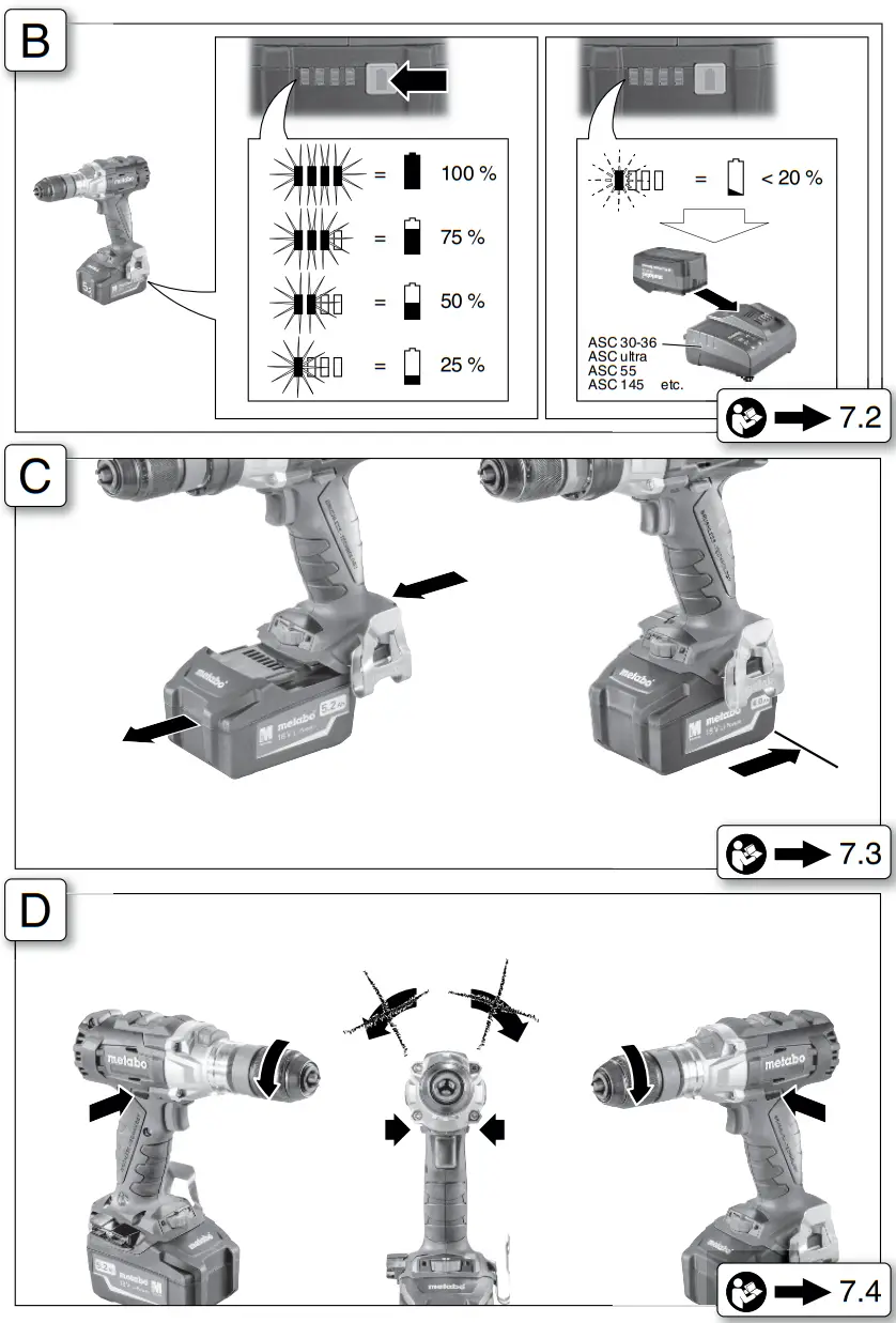 metabo BS 18 LTX BL I Cordless Drill or Screwdriver - Fig 2