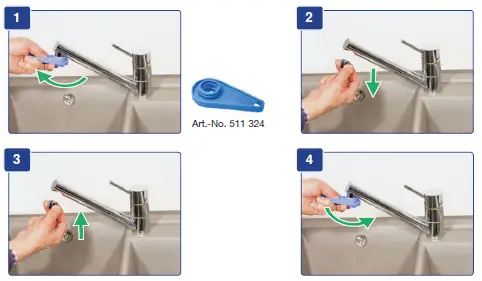 BLANCO 515337 Antas HD Single Lever Kitchen Mixer Tap Chrome-6