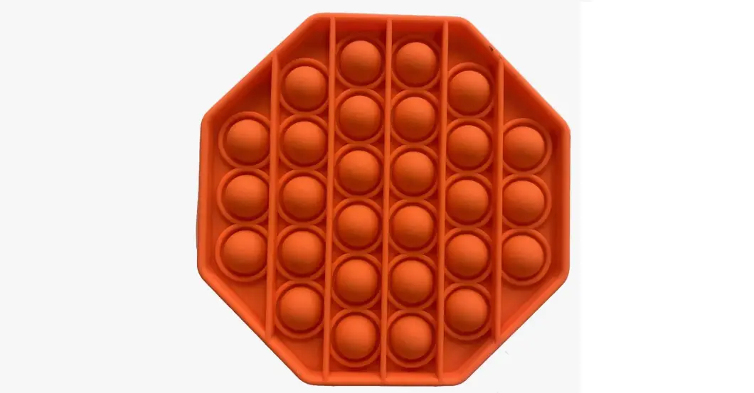 Fidget Toys Plus Orange Octagon Shape Pop It Instructions